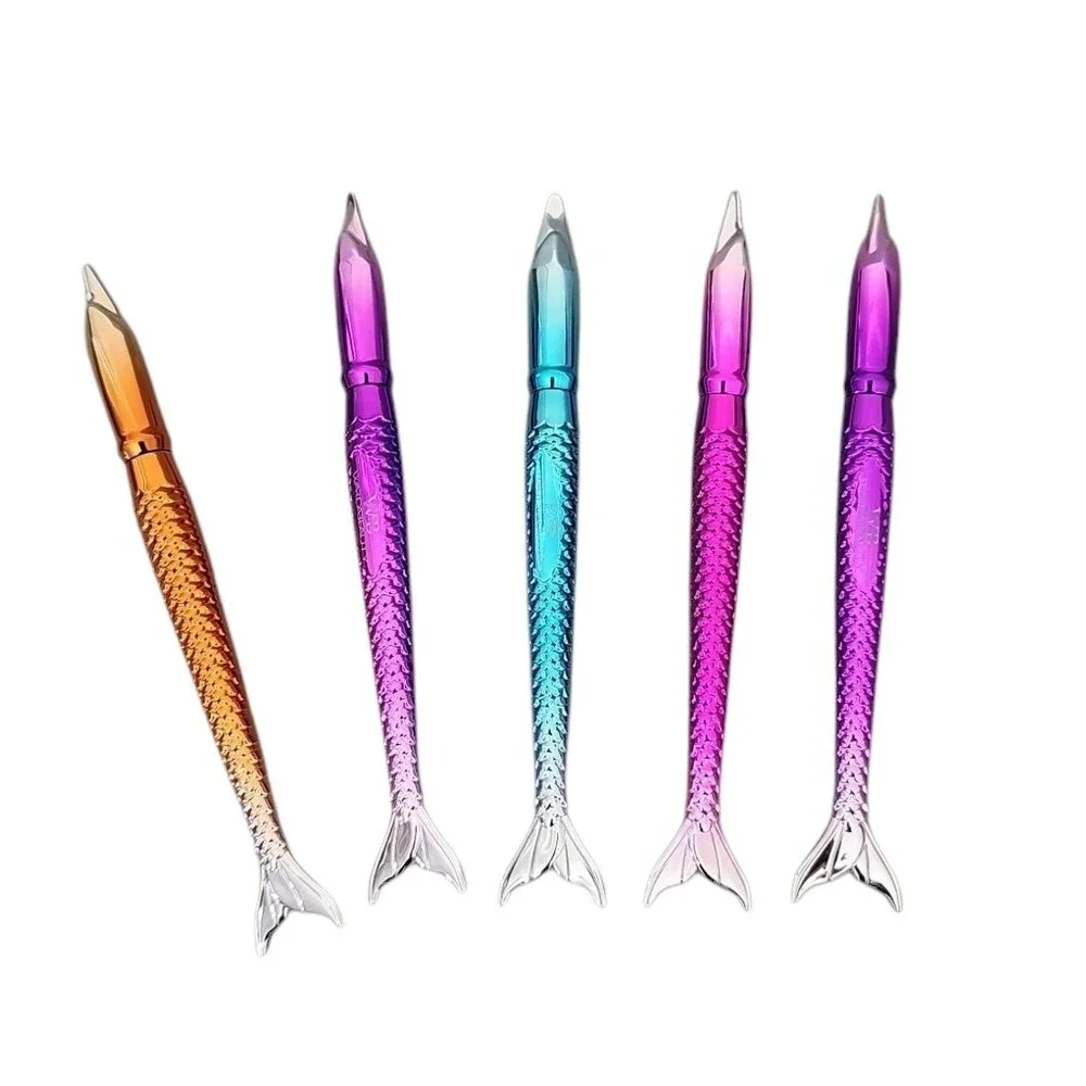 Mermaid Eyeliner Pen Waterproof Liquid Eyeliner Tip Brush Jet‎ Black Eyeliner